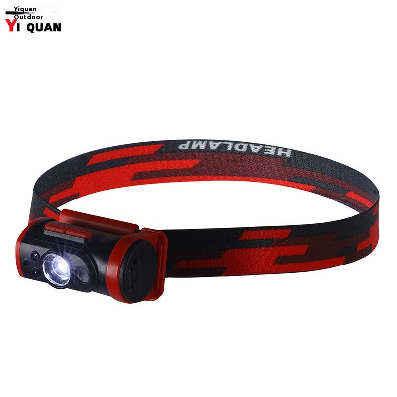 Multifunctional Outdoor Headlight Lighting Work Light High Brightness Wave Sensor Cap Clip Light Head Mounted Fishing Headlight