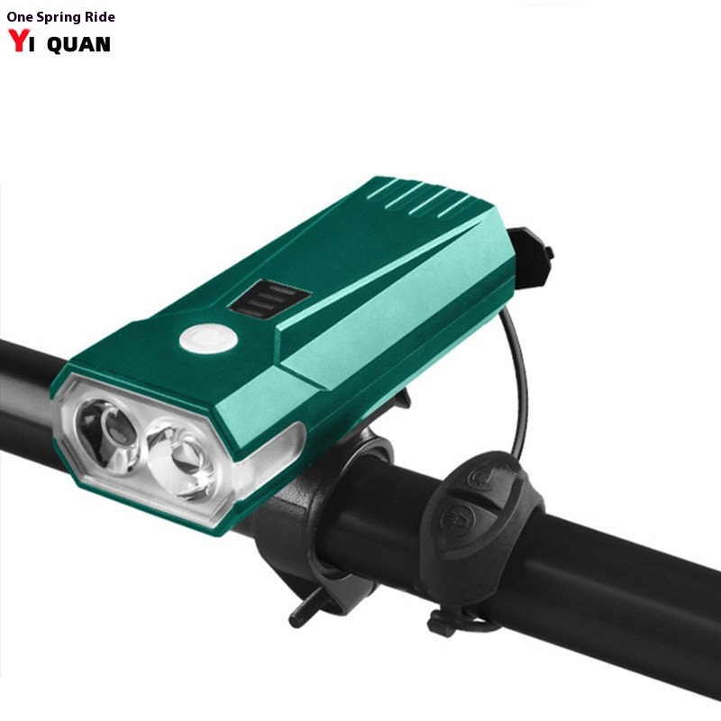 Night Riding Equipment Mountain Bike Headlight Riding Light Charging Belt Electronic Horn LEDBicycle Light