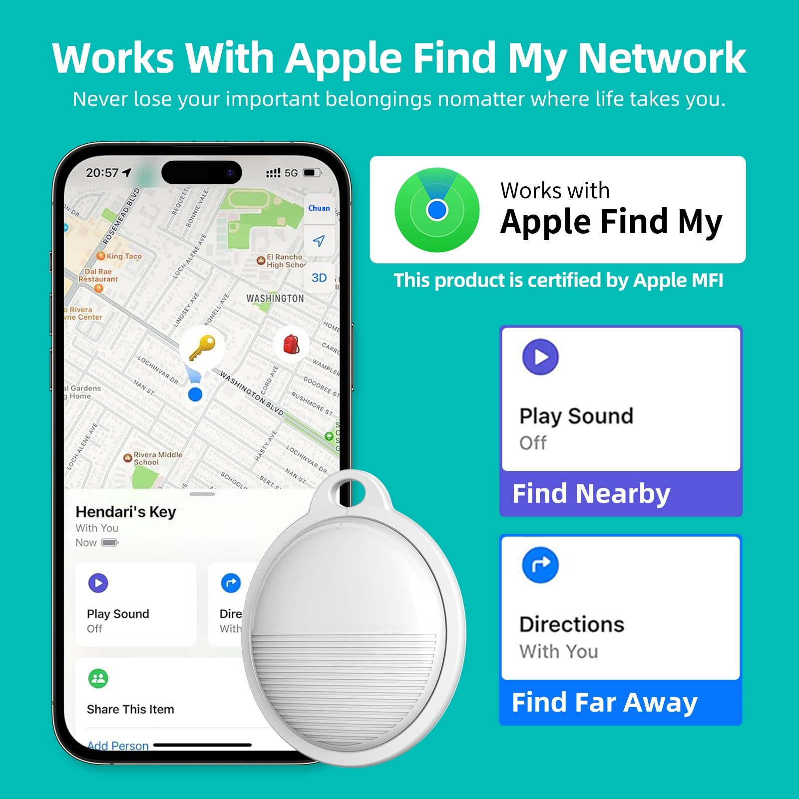 Find My Item Locator ITag Anti-lost Device Small Mini Portable Ios Anti-lost Positioning Artifact