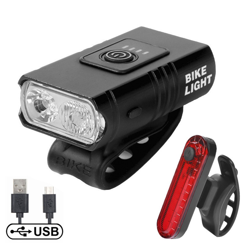 Bicycle Light Road Bike Aluminum Alloy Front Light Outdoor Waterproof Emergency T6 Strong Light Flashlight Mountain Bike Riding Light