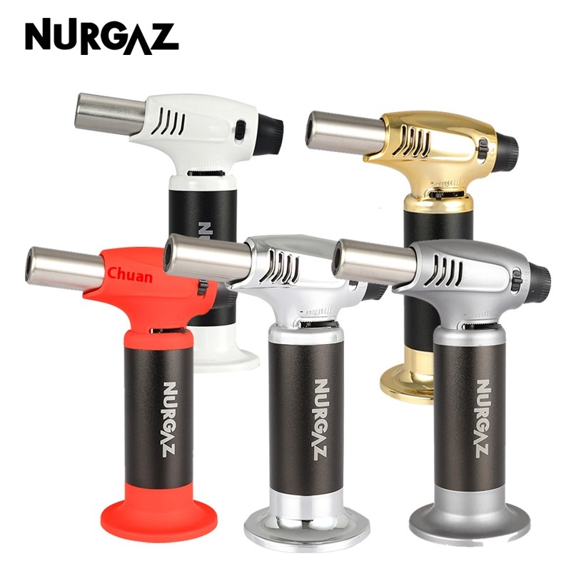 NURGAZOutdoor Camping Flamethrower High Firepower Igniter High Temperature Liquefied Gas Flamethrower Barbecue Spray Gun