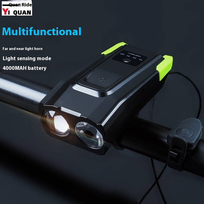 Cycling Equipment Accessories USBCharging Strong Light Flashlight Speaker Bicycle Mountain Bike Headlight