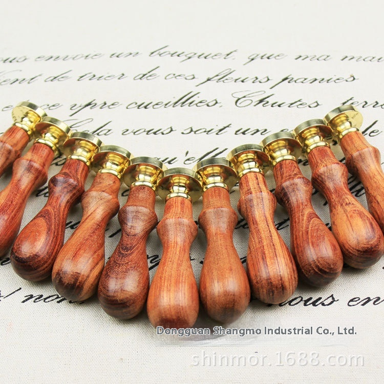 Wax Seal Wax Seal Seal Seal Letter Blessing Copper Seal Head Rosewood Handle