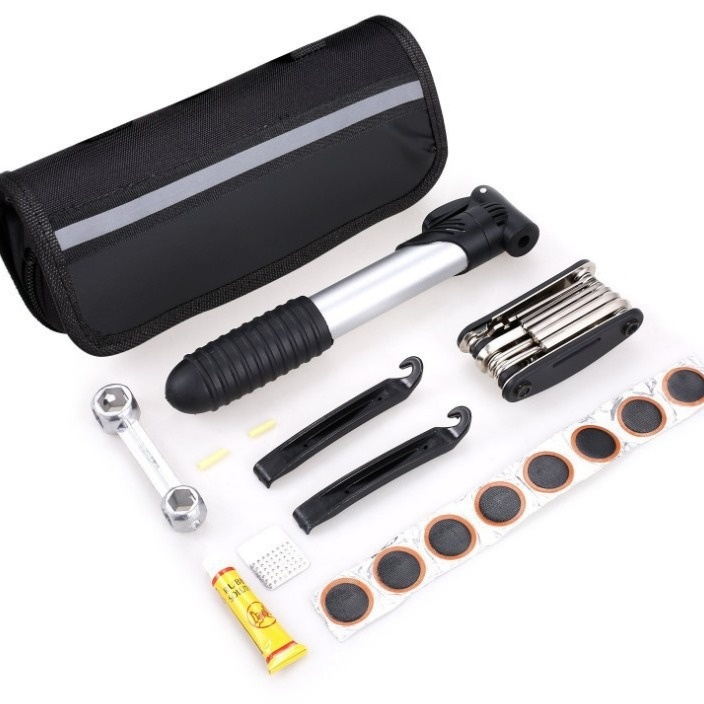 Bicycle Repair Tool Kit Mountain Bike Tire Repair Pump Repair Wrench Tire Repair Tool Combination Set