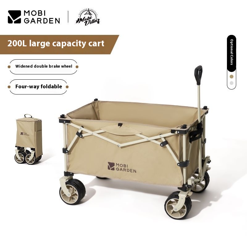Mogodi Camping Car Camper Outdoor Camping Trailer Portable Four-way Folding Large Capacity Small Cart Yunji