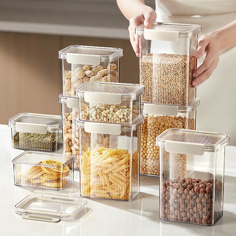 [Hedou]Sealed Jar Food Storage Plastic Storage Jar Household Transparent Kitchen Plastic Storage Box