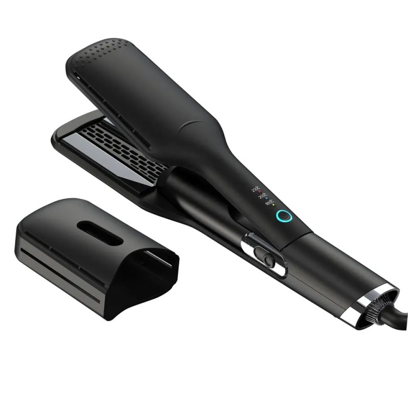Hair Straightener For Salon And Home Use,Styling Curling Iron,2-in-1 Straightening And Curling Hot Air Flat Iron