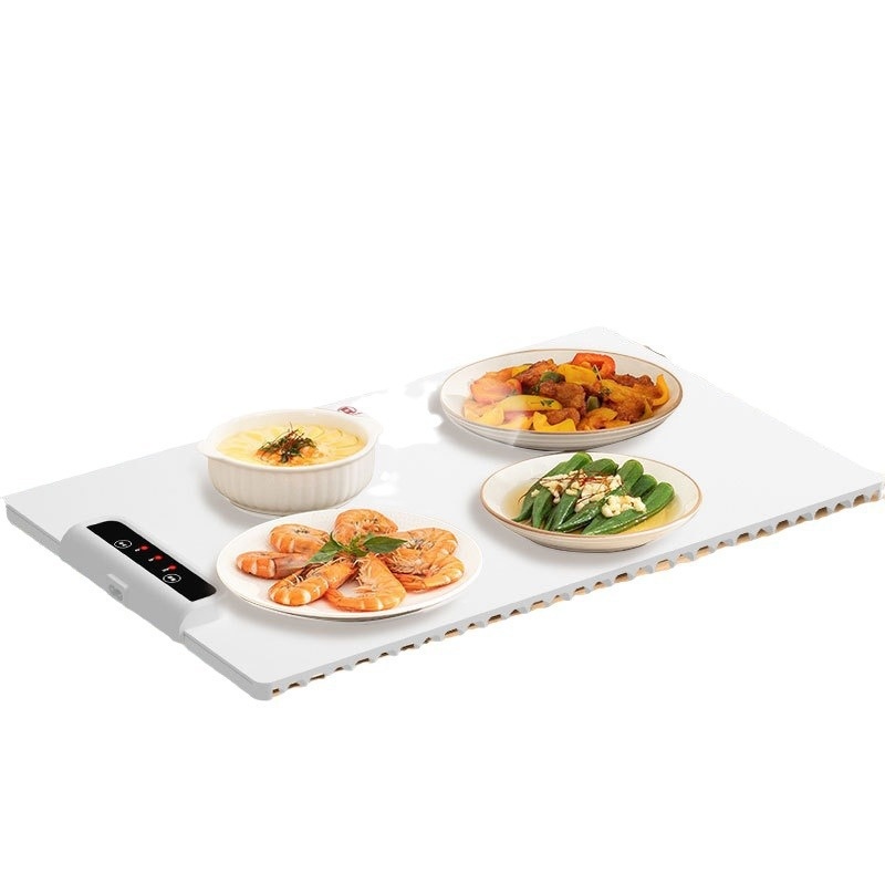 Household Dining Table Square Meal Warming Plate Heatingulation Plate Hot Vegetable Plate Hot Rice Constant Temperature Plate Foldable Storage