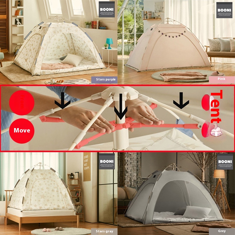 Automatic Export To South Korea Warm Tent Indoor Tent Bed Tent Children's Playhouse Anti-external Wind Breathable
