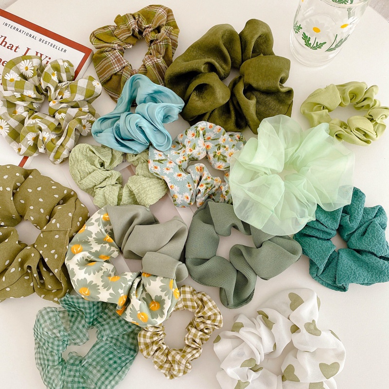 Korean Version Of JKHair Rope Large Intestine Hair Ring Fashion Fabric Plaid Headdress Simple Cute Hair Accessories Female