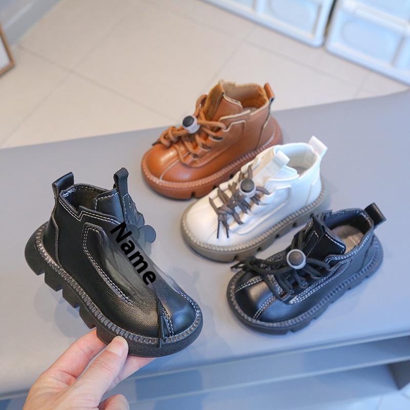 Girls'Martin Boots Small And Medium-sized Children's British Style Short Boots Children's Martin Boots Boys'Single Boots Short Boots