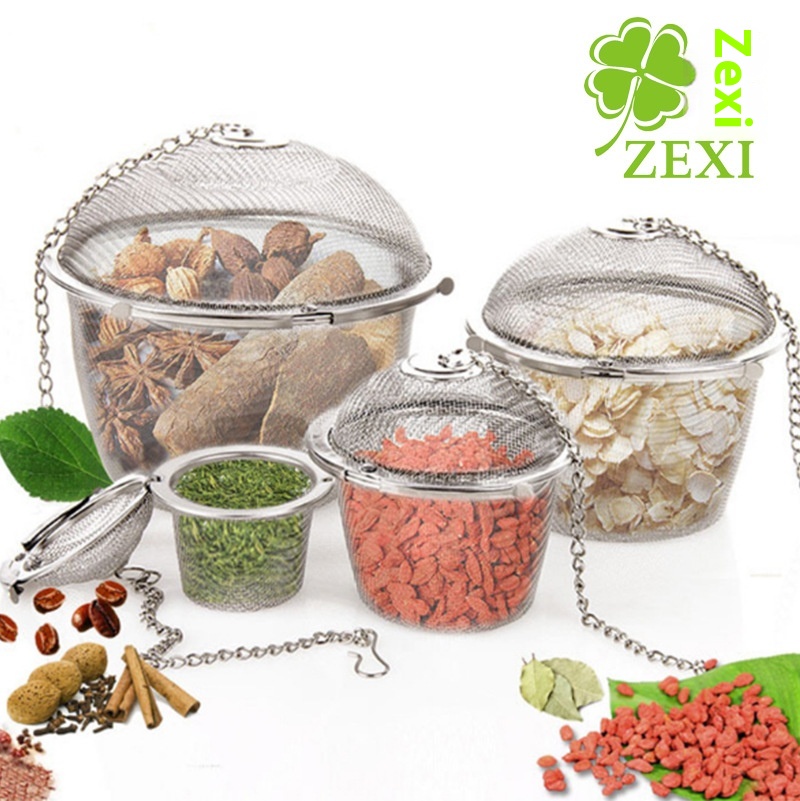 YXT6069 Stainless Steel Seasoning Ball Seasoning Ball Tea Filter Tea Brewing Ball Marinade Ball Soup Ball