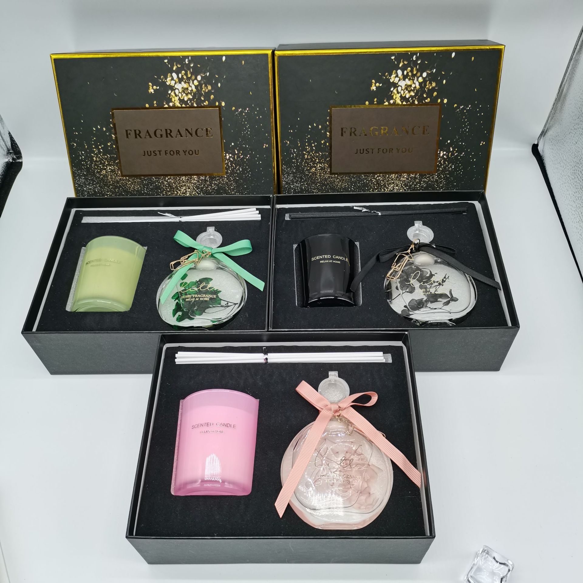 Aromatherapy Gift Set Business Souvenir Gift Box DIYFireless Rattan Aromatherapy Candle Combination Gift