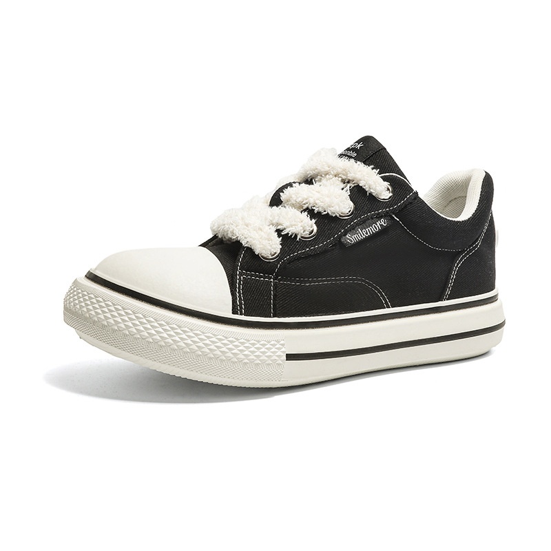 Big Toe Shoes Couple Models Niche National Canvas Shoes Youth All-match Thick Bottom Casual Shoes