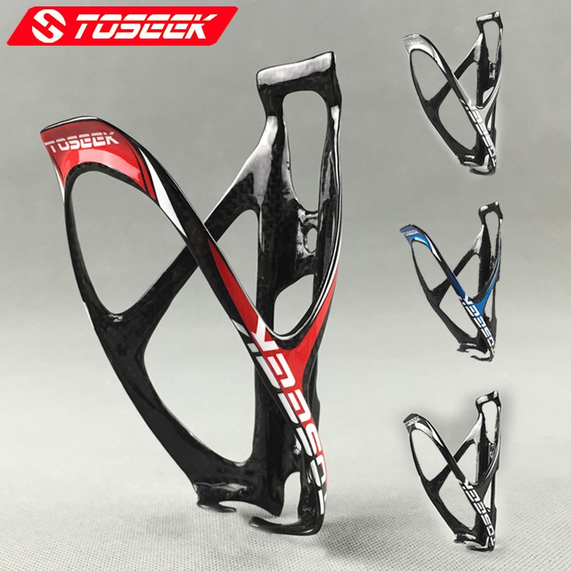 Bicycle Accessories TOSEEKCarbon Fiber A-shaped Road Mountain Bike Water Bottle Seat Bicycle Water Bottle Cage