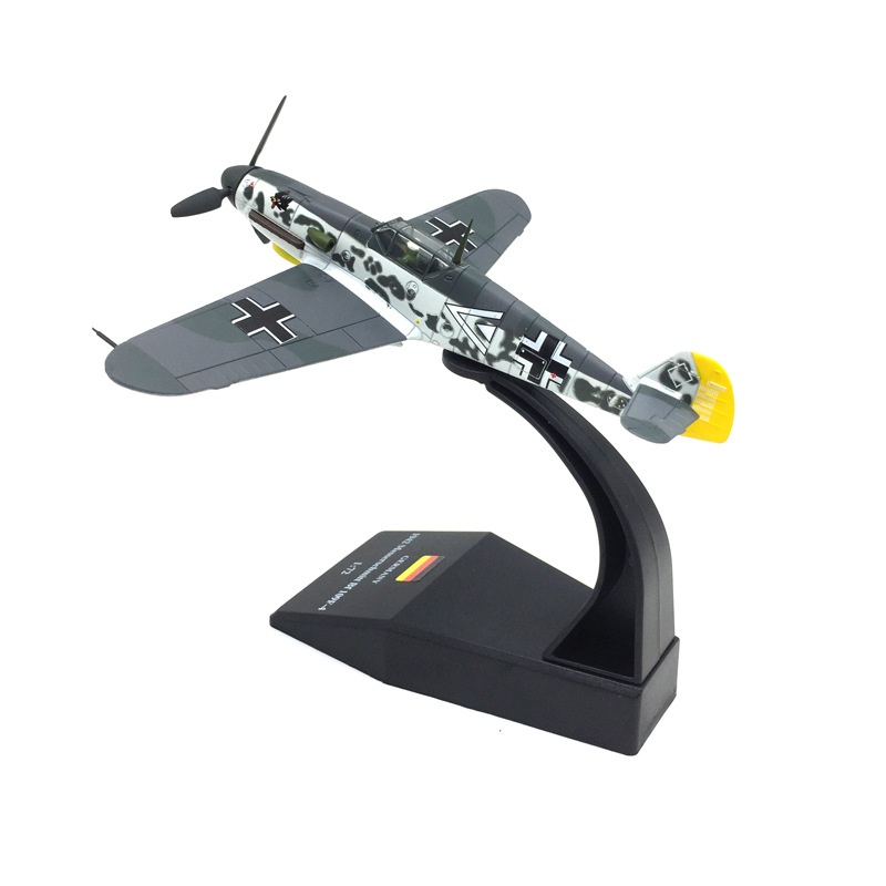 1:72 German World War IIFamous Aircraft BF109 Simulation Alloy Fighter Aircraft Model Finished Product War Thunder
