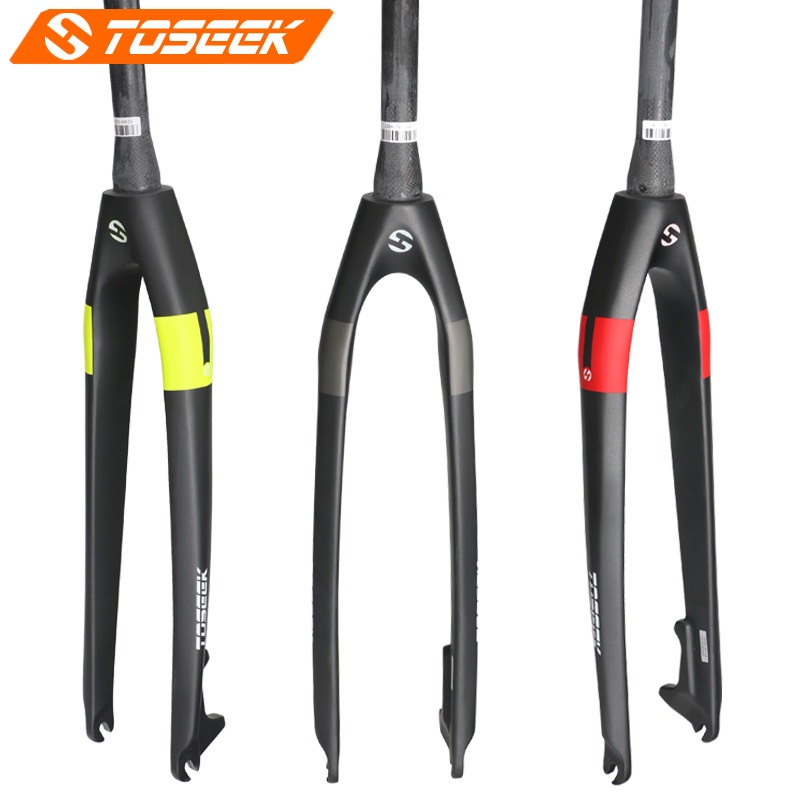 UDBlack Gray Front Fork Bicycle Hard Fork Disc Brake26 Inch27.5 Inch29 Inch Cone Head Tube Mountain Bike Full Carbon Front Fork