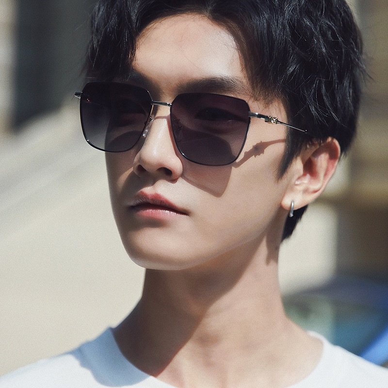 Polarized Sunglasses Metal Men's Photochromic Sunglasses Anti-ultraviolet Driving Glasses19369