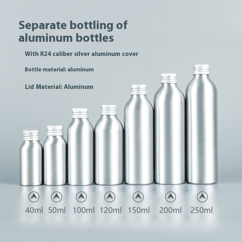 Aluminum Bottle Aluminum Cap40-250ml Toner Cosmetics Cleaner Car Cleaning Agent Bottle Aluminum Can