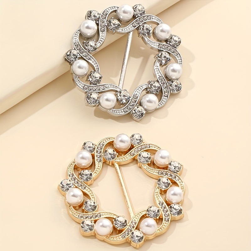 Silk Scarf Buckle High-end Multifunctional Clothing Corner Hem Knotting Artifact Small Square Scarf Versatile Buckle Accessories