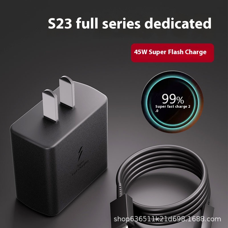 Samsung S23 Ultra Charger45 WSuper Fast Charge2.0 Mobile Phone Galaxy23 Plug Flash Charge