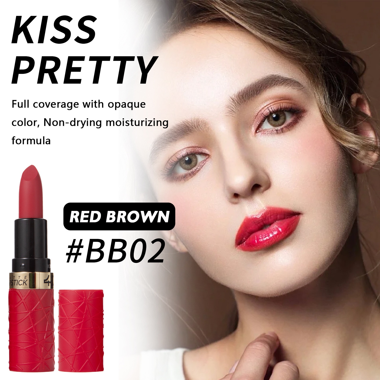 12-Color Moisturizing Lipstick,Waterproof,Non-Stick,Matte Finish Lipstick And Lip Gloss
