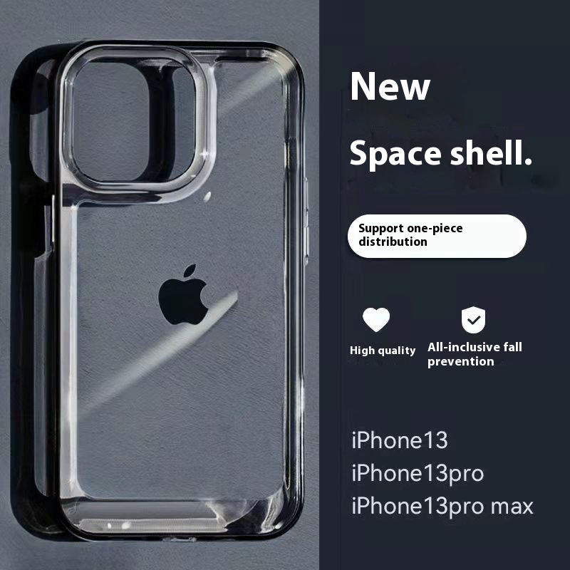 Space Shell Suitable For Apple16 Acrylic IPhone15 Mobile Phone Case14pro All-inclusive Xr Transparent11 Anti-fall78p