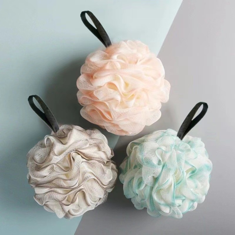 Xinyin Fine Mesh Three-color Bath Ball Bath Large High-end Gradient Color Bath Flower