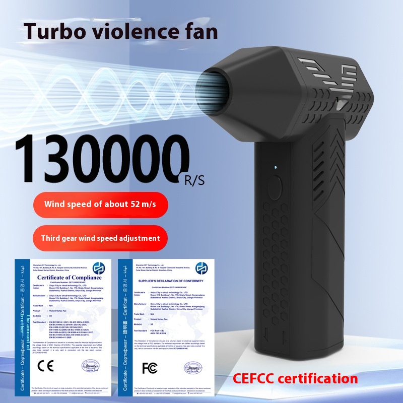 Turbo Fan Outdoor Handheld Portable Dust Blowing Artifact Brushless Motor