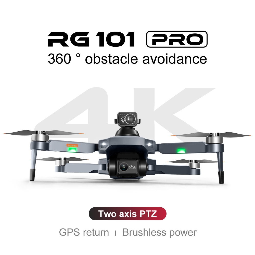 RG101 PRO2-axis Anti-shake Gimbal Brushless Motor GPS4-axis8k HDDual-camera Folding Drone