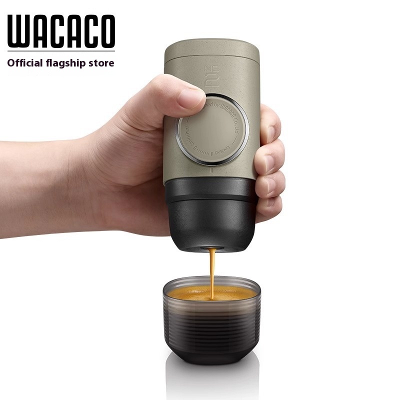 WACACOPortable Capsule Coffee Maker Minipresso NS2–Manual Hand-Press Espresso Machine For Outdoor Use