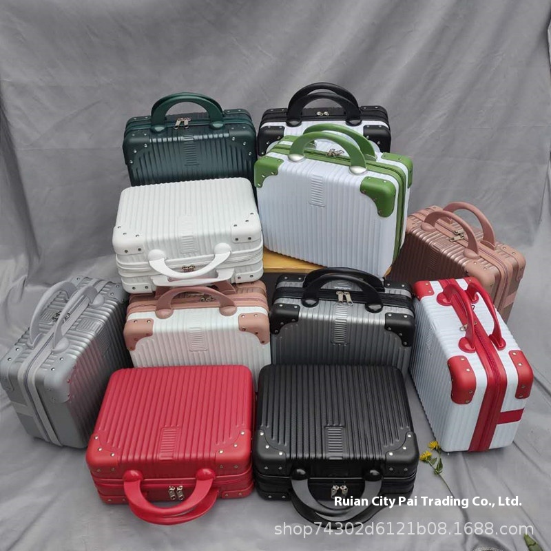 Mini Suitcase14 Inch Cosmetic Case Small Luggage Portable Storage Box Gift Box Souvenir Gift Box Creative