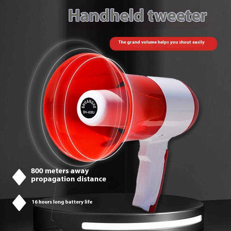 SHigh Power Handheld Lithium Battery Loudspeaker Shuanghe Handheld Street Stall Promotion Hawking Loudspeaker