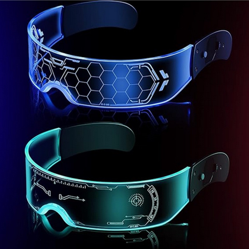 LEDAcrylic Luminous Glasses Interstellar Navigation Future Technology Sense Bar Disco Cool Luminous Glasses