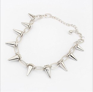 Alloy Jewelry Retro Necklace Exaggerated Personality Punk Rivet Necklace Bullet Necklace Clavicle Necklace