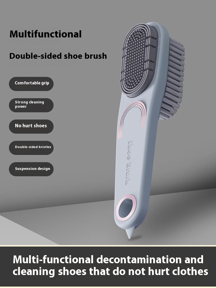Shoe Brush Soft Bristles Do Not Hurt Shoes Household Long Handle Multi-functional Cleaning Laundry Brush Shoe Special Shoe Washing Clothes Brush Artifact