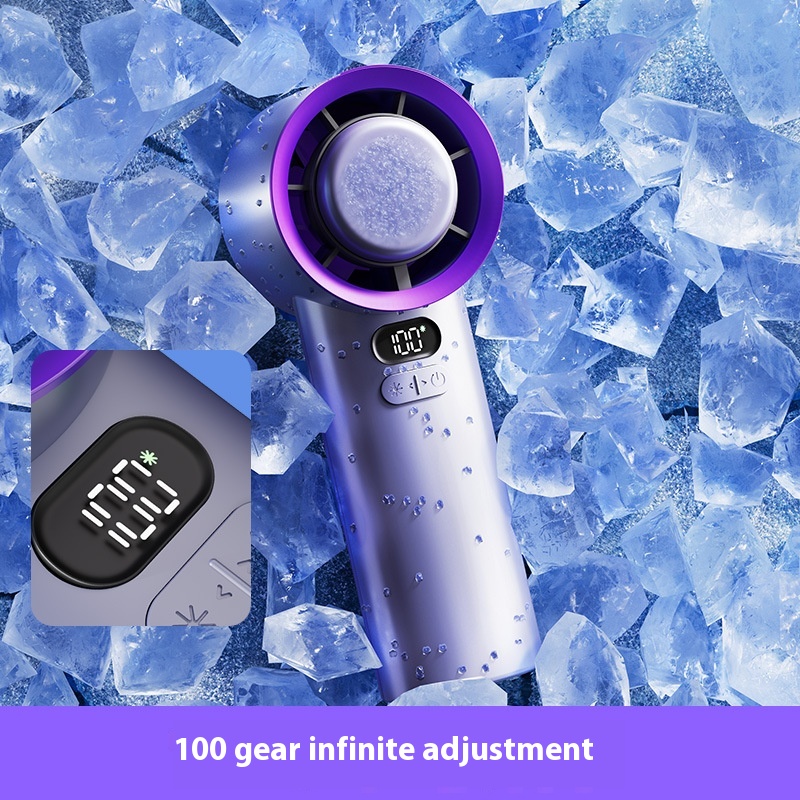 Muxiang M57 Refrigeration Ice Compress Handheld Small Fan100-speed Infinite Adjustment Small USBMini Desktop Bedroom