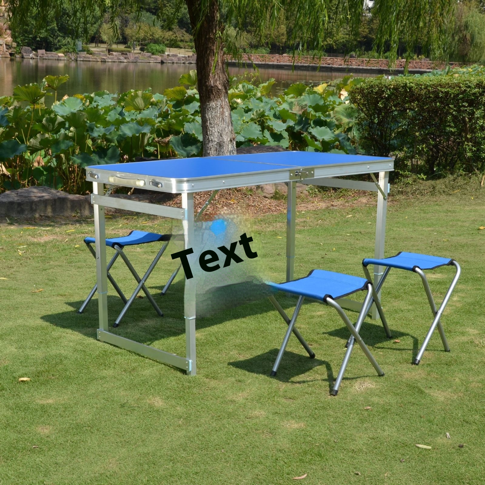 Folding Table Outdoor Portable Travel Picnic Table And Chairs Set Night Market Stall Home Aluminum Alloy Folding Table