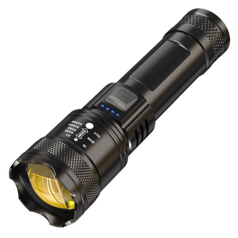 Ultra-strong Long-range Flashlight Outdoor Patrol Focusing Long-range Zoom Aurora Cannon Large Floodlight
