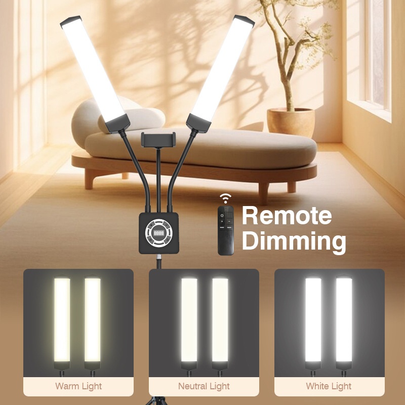 Dual Arm Beauty Ring Light For Influencers-LEDFloor Standing Photography Light For Skin Beautifying,Ideal For Selfies,Smartphonestreaming,And Enhanced Lighting For Photos And Videos.