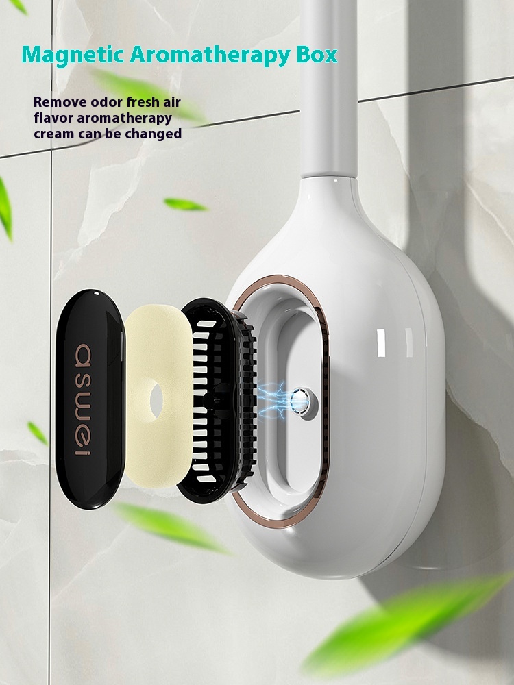 Toilet Brush Household No Dead Angle Toilet Cleaning Wall-mounted Silicone Gap Cleaning Artifact Bathroom