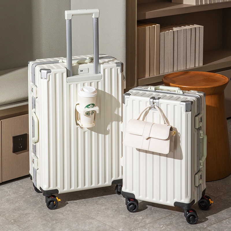 High-value Suitcase Women's26 Sturdy And Durable Thickened Trolley Case Men's24-inch Travel Boarding Password Box Leather Suitcase