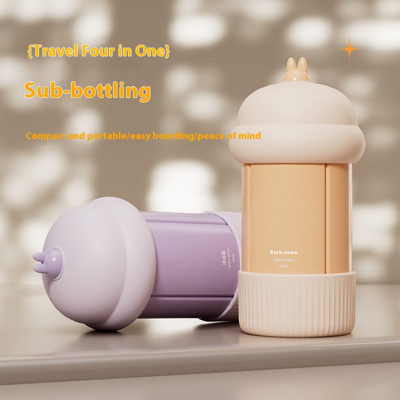 Travel Exquisite Sub-bottle Cosmetics Sample Portable Set Shampoo Shower Gel Skin Care Products Travel Artifact