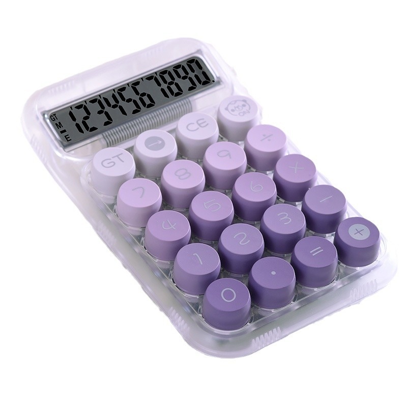 Round Mechanical Keyboard Computer Gradient Color High Value Dopamine Calculator Student Office Goddess Style