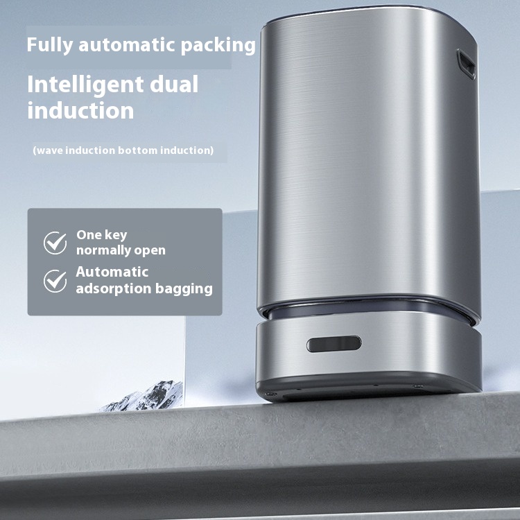Fully Automatic Packaging,Bag Changing,Intelligent Two-way Induction Trash Can,Light Luxury