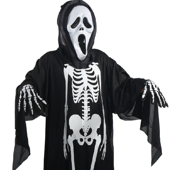 Halloween Costumes Ghost Clothes Human Skeleton Ghost Clothes Halloween Supplies Skull Skeleton Ghost Clothes
