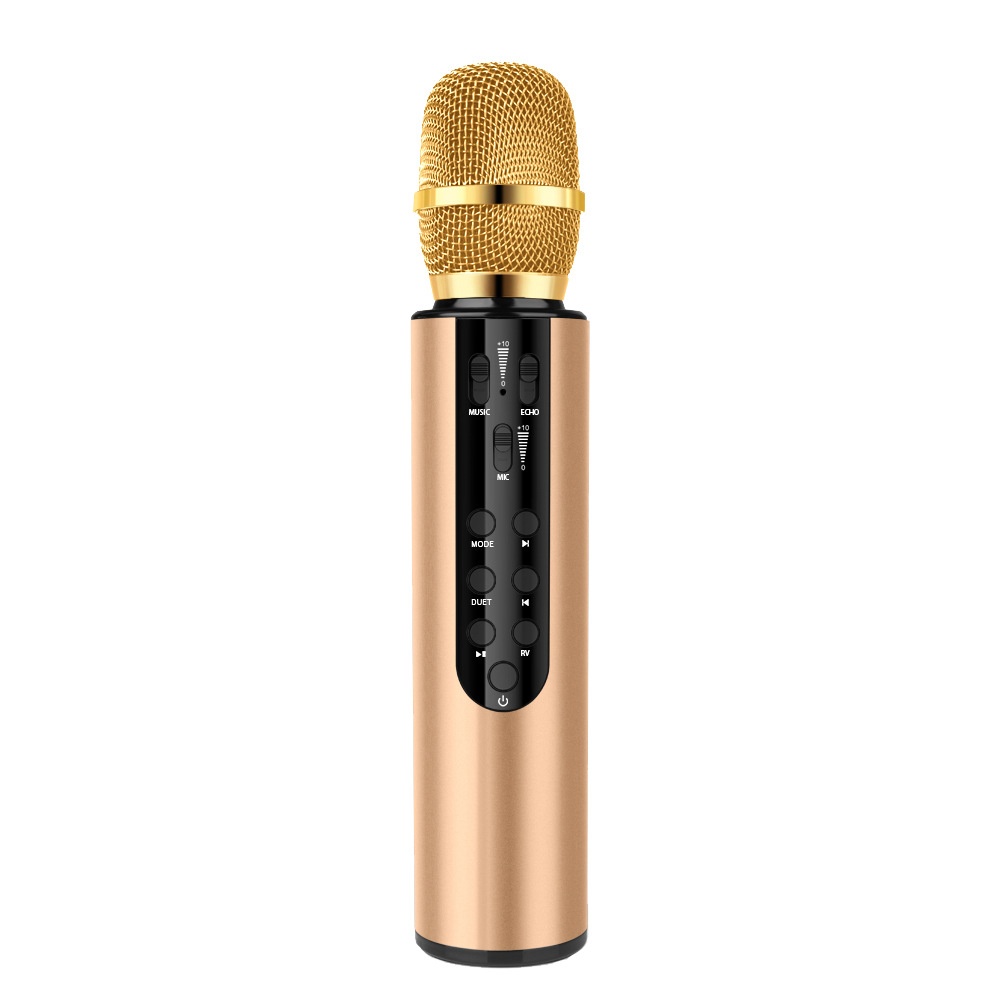 Wireless Portable Bluetooth Microphone-Integrated Speaker System For Karaoke,streaming,And Audio Recording Equipment