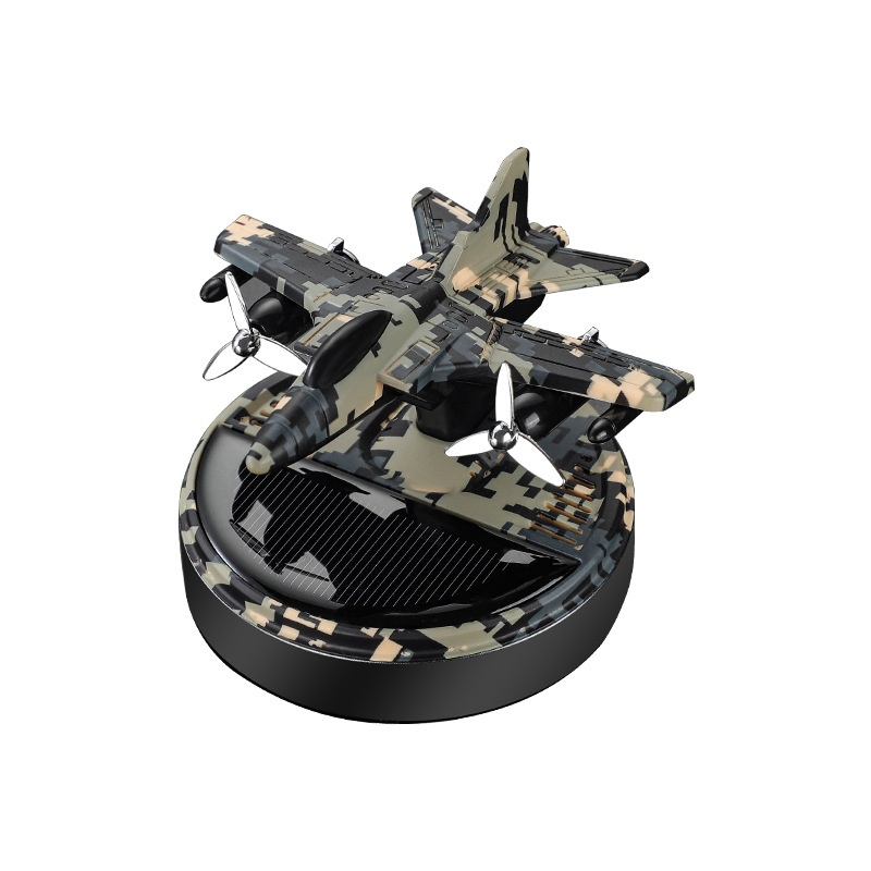 Solar Powered Rotating Helicopter Aromatherapy Creative Car Perfume Car Fragrance Aircraft Perfume Ornaments Refreshing