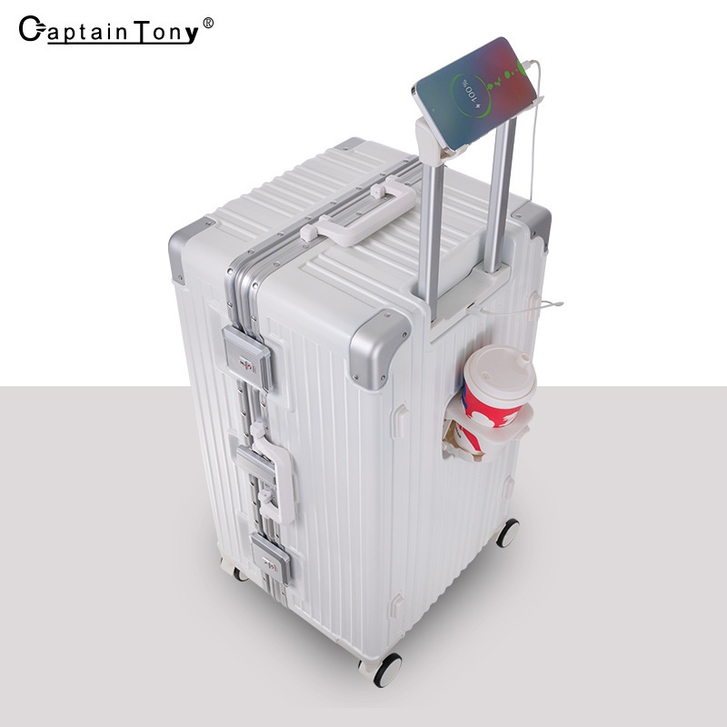 Large Capacity Suitcase Multifunctional30 Inch Trolley Case28 Inch Aluminum Frame Password Box26 Inch Suitcase One Piece Dery