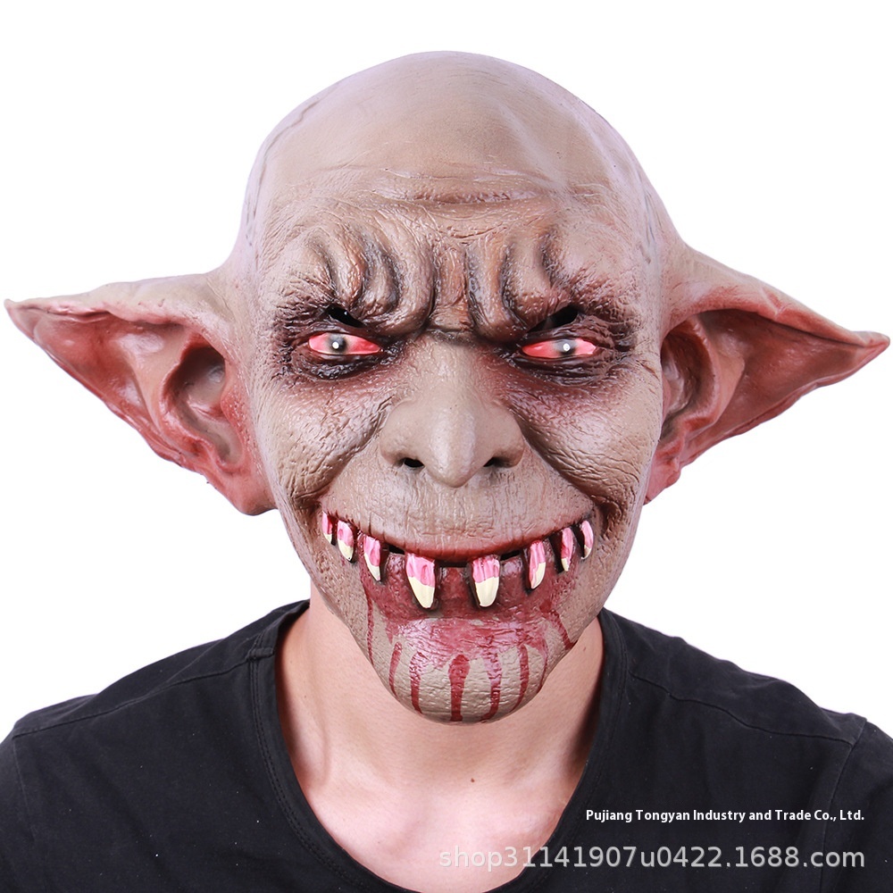 SCustomize Horror Devil Latex Mask Halloween Haunted House Mask Props Zombie Monster Mask